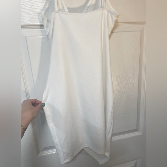 Verdusa womens Asymmetrical White Mini Length Dress - Picture 6 of 8